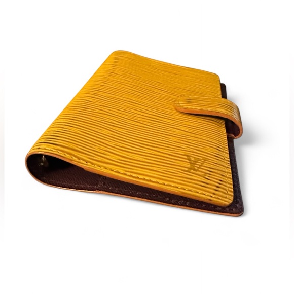 Authentic LOUIS VUITTON Epi Agenda PM Day Planner Cover Yellow LV - Picture 3 of 6